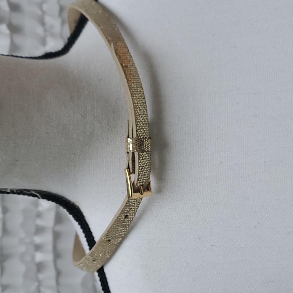 Land Ends Kids gold sparkle belt small